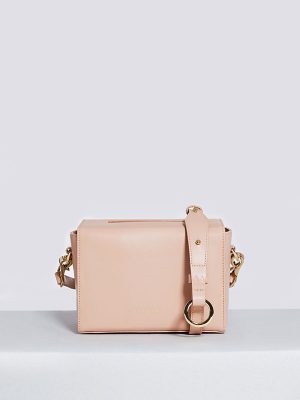 Bolso bandolera mujer mediano nude frontal bau isalda