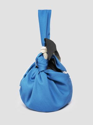 Bolso de tela estampado azul elsa isalda