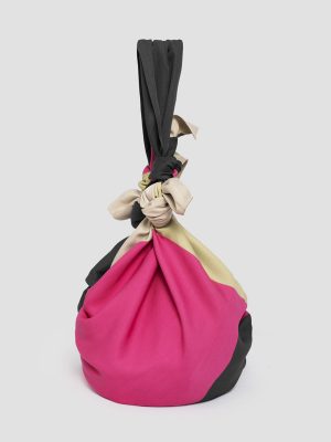 Bolso de tela estampado fucsia elsa isalda