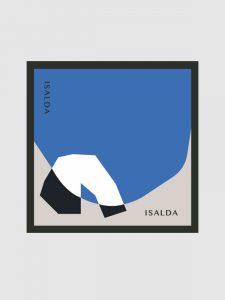Estampado pañuelos azul tina Isalda