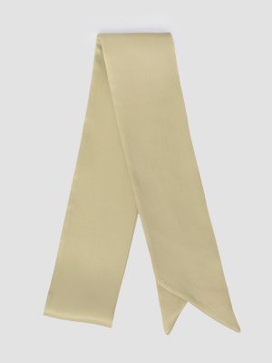 Foulard de seda beige uma isalda
