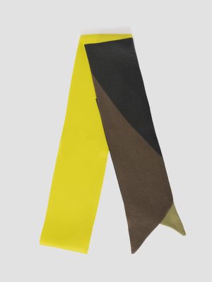 Foulard de seda estampado lima uma isalda