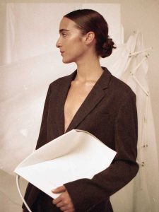 Original bolso de cuero blanco Iko hecho en España marca Isalda