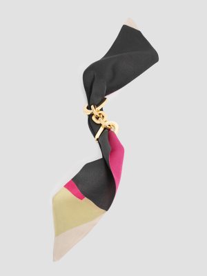 Pulsera de moda en seda fucsia lili Isalda
